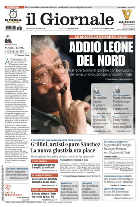 Cover of Il Giornale (Italy)