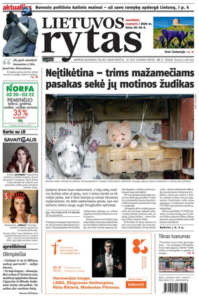 Cover of Lietuvos Rytas