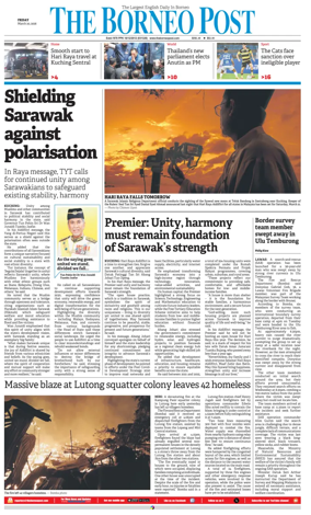 Cover of The Borneo Post (Sarawak)