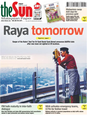 Cover of The Sun (Malaysia)
