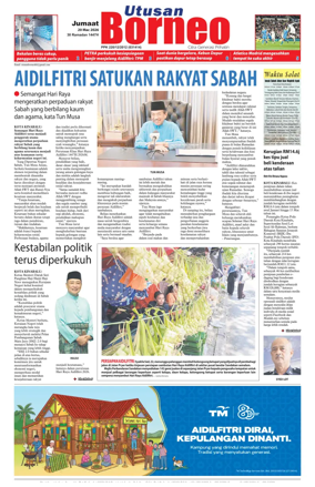 Cover of Utusan Borneo (Sabah)