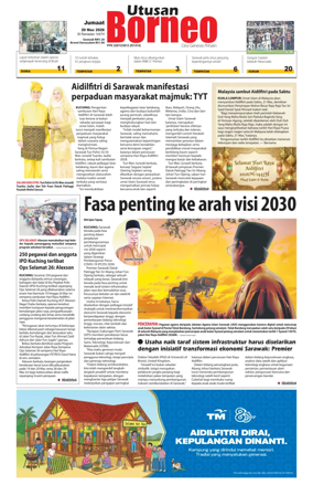 Cover of Utusan Borneo (Sarawak)