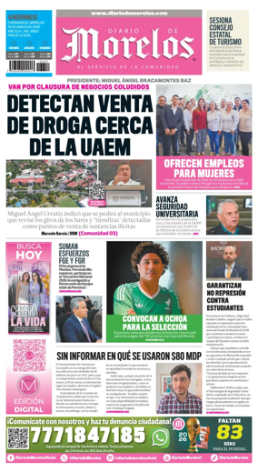 Cover of Diario de Morelos