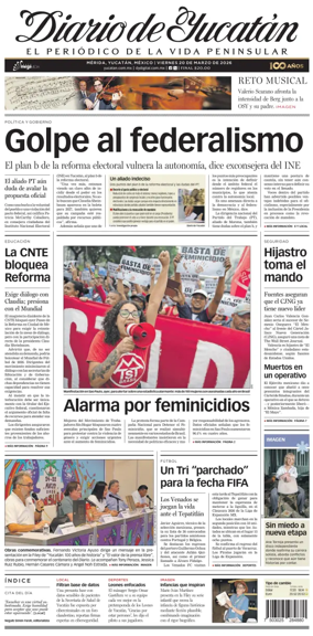 Cover of Diario de Yucatan