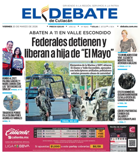 Cover of El Debate de Culiacan