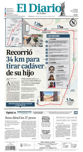 Cover of El Diario de Juarez