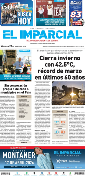 Cover of El Imparcial