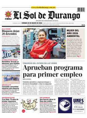 Cover of El Sol de Durango