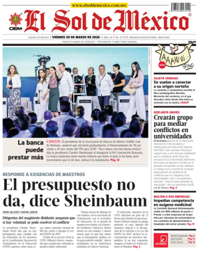 Cover of El Sol de Mexico