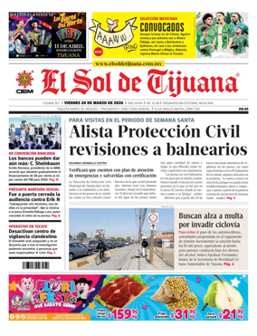 Cover of El Sol de Tijuana