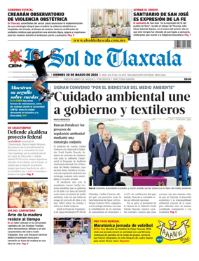 Cover of El Sol de Tlaxcala