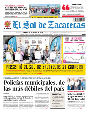 Cover of El Sol de Zacatecas