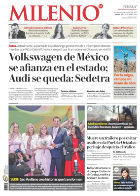 Cover of Milenio Puebla