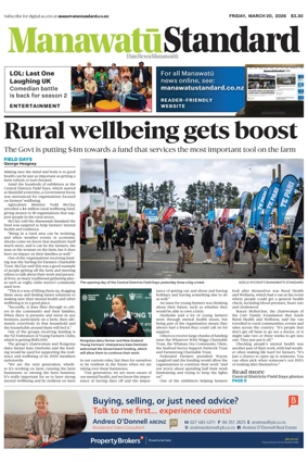 Cover of Manawatu Standard