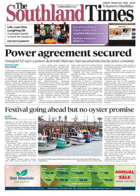 Cover of The Southland Times