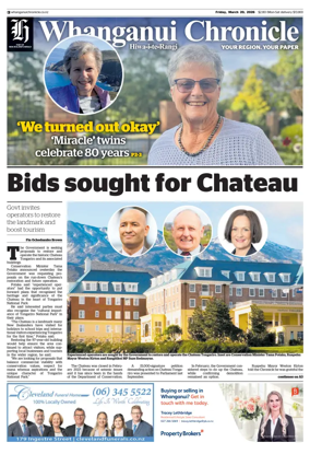 Cover of Whanganui Chronicle