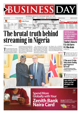 Cover of Business Day (Nigeria)