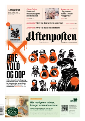 Cover of Aftenposten