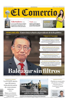 Cover of Diario El Comercio