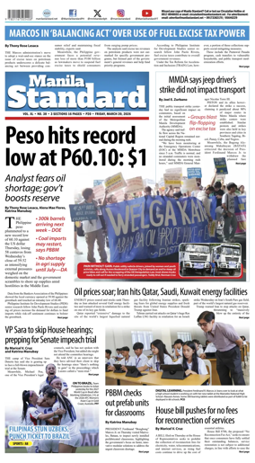 Cover of Manila Standard