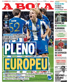 Cover of A BOLA (Portuguese)