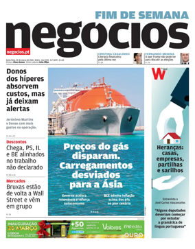 Cover of Jornal de Negocios