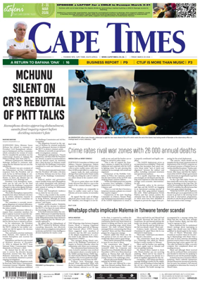 Cover of Cape Times