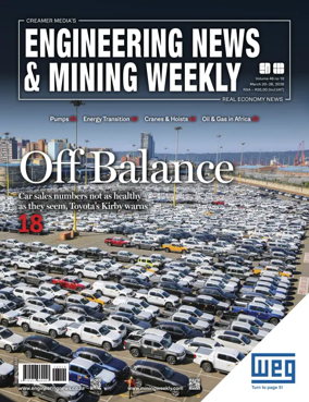 Cover of Engineering News and Mining Weekly