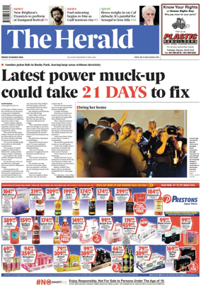 Cover of The Herald (South Africa)