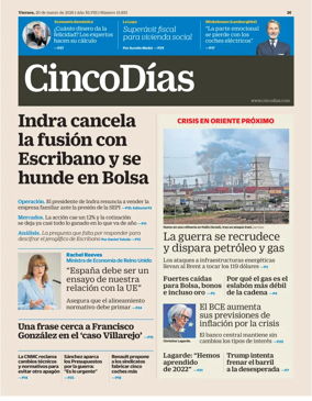 Cover of Cinco Dias