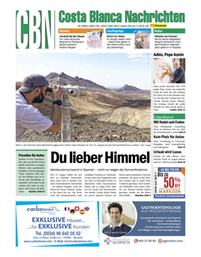 Cover of Costa Blanca Nachrichten