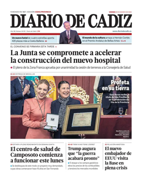 Cover of Diario de Cadiz