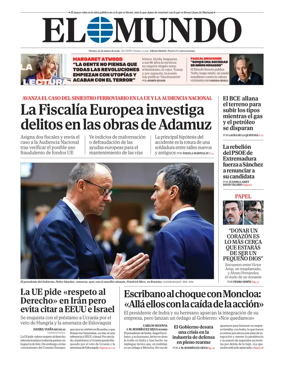 Cover of El Mundo Madrid