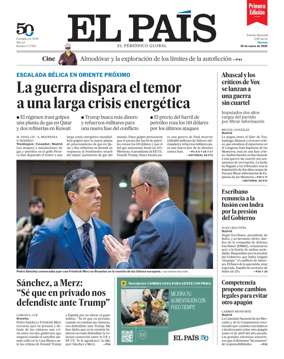 Cover of EL PAIS primera edicion