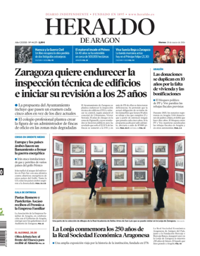 Cover of Heraldo de Aragon