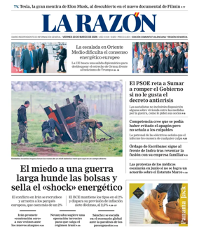 Cover of La Razon (Levante)