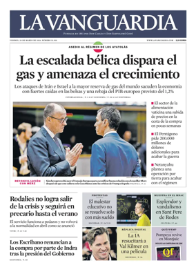 Cover of La Vanguardia