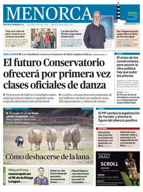 Cover of Menorca Diario Insular