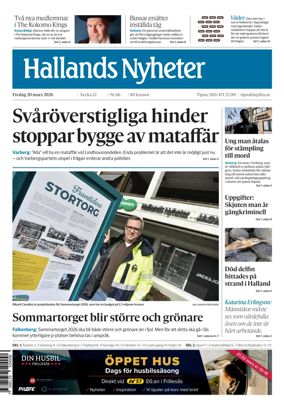 Cover of Hallands Nyheter