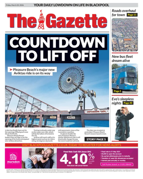 Cover of Blackpool Gazette