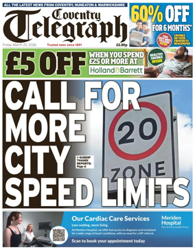 Cover of Coventry Telegraph