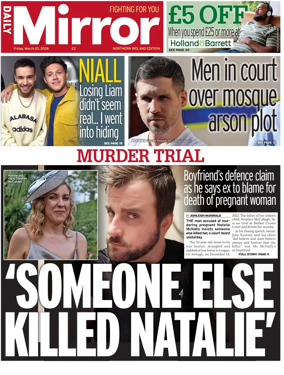 Cover of Daily Mirror (Northern Ireland)