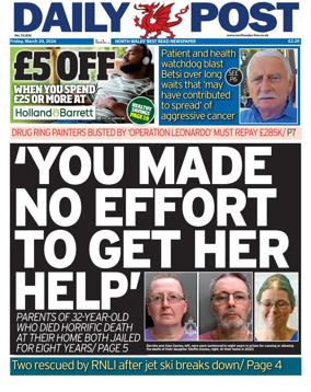 Cover of Daily Post (North Wales)