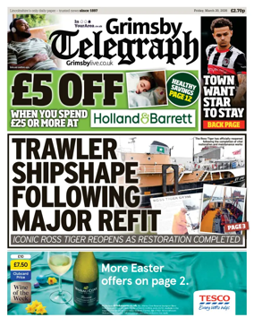 Cover of Grimsby Telegraph