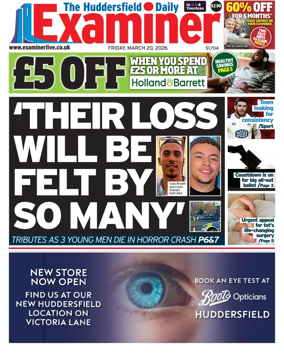 Cover of Huddersfield Daily Examiner