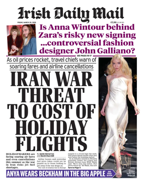 Cover of Irish Daily Mail