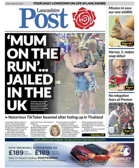 Cover of Lancashire Evening Post