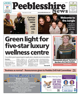 Cover of Peebleshire News