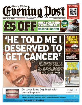 Cover of South Wales Evening Post