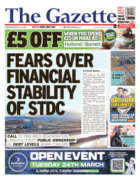 Cover of Teesside Evening Gazette